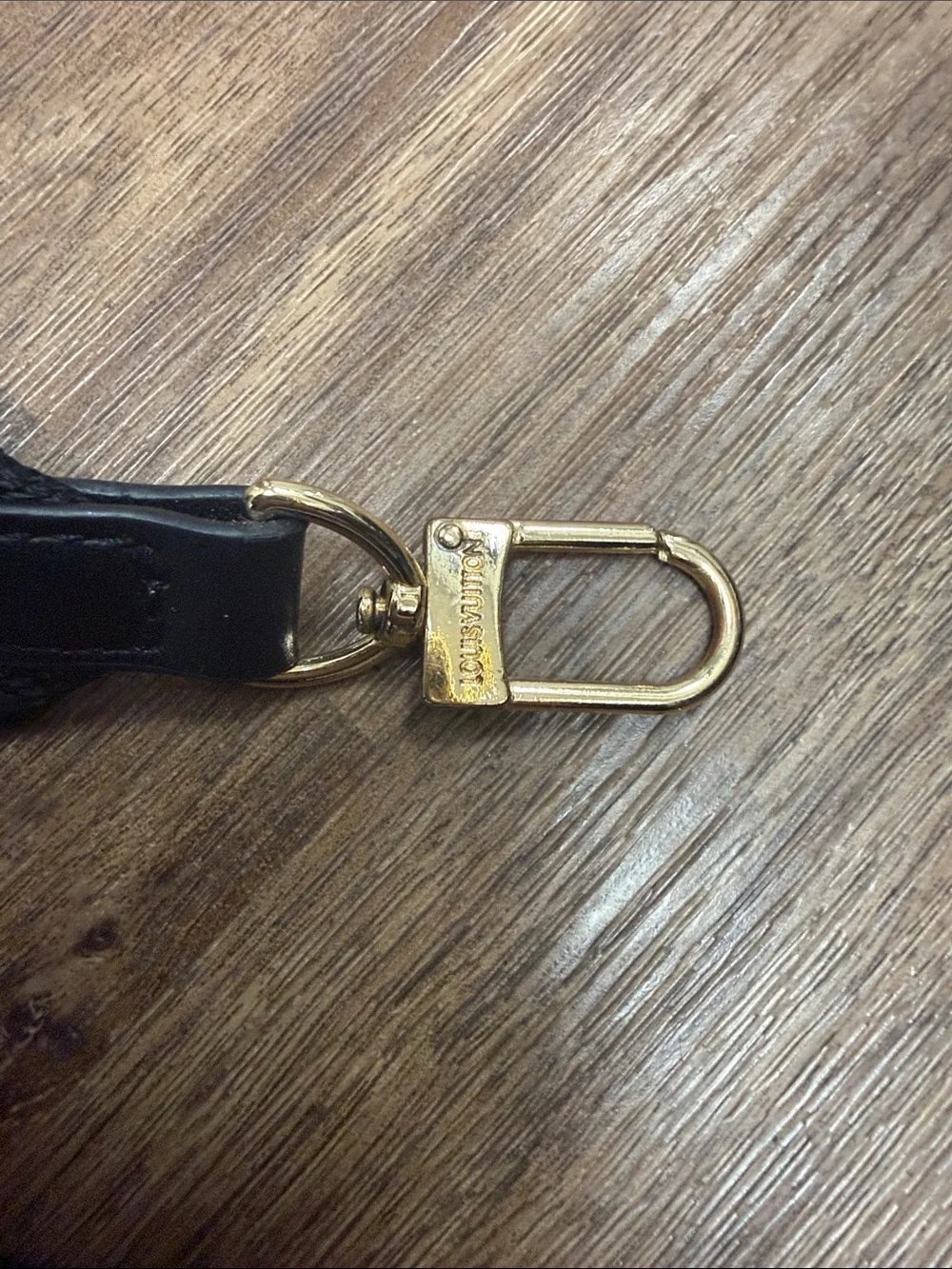 Designer LV Monogram Crossbody Strap Gold Hardware